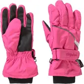 Playshoes Gants gris / rose / noir