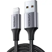 UGREEN Câble Lightning vers Usb 2.4A Us199, 1M (Noir)