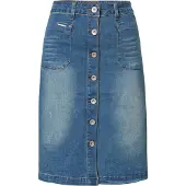 Cream Jupe 'CR Lone' bleu denim / noisette