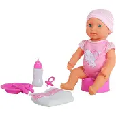 Amia AM Poupée à boire et à manger, 38 cm