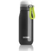 Zoku - Bouteille d'eau pour enfants en acier inoxydable, ultra-légère, 500 ml, noire, modèle ZK 203-BK, référence 815706021750