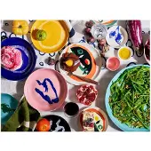 Serax Feast Bol L - Lot de 4 Pink|Blue Stripes
