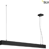 SLV Lampe suspendue de bureau Glenos 4000K 100cm noir