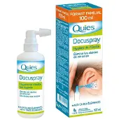Quies Docuspray Spray d'Oreille Sans Gaz Propulseur 100 ml Nettoyeur D'Oreilles