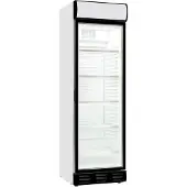 CombiSteel Réfrigérateur avec présentoir publicitaire - 382 litres, pour 217 bouteilles, blanc
