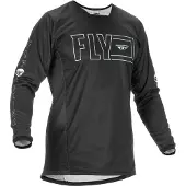 FLY Racing Kinetic Fuel Jersey Black White Taille L