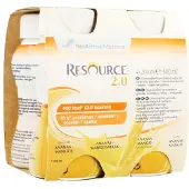 Nestlé Resource 2.0 Drink Ananas-Mangue 4x200 ml Solution(S) Buvable(S)