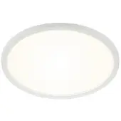 Briloner SLIM Plafonnier LED ultraplat 30cm rond 18W 2400lm 4000K lumière blanc neutre rétroéclairage Blanc lampe plafond salon bureau cuisine couloir