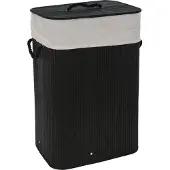 Huismerk Panier à linge pliable Noir