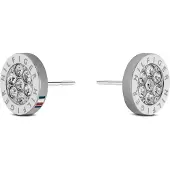 Tommy Hilfiger Boucles d'oreilles 'Crystal' argent