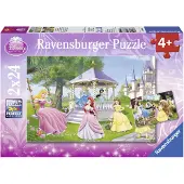 Ravensburger 2 x 24 pièces Kinder Puzzle Disney Les princesses enchantées 08865