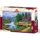 Art puzzle Puzzle Village du Lac - 1500 pièces