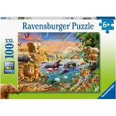 Ravensburger Casse-tête Animaux à l'abreuvoir XXL 100 pièces
