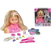 Simba Toys Steffi Styling Make-Up Head With Accessories 25 Cm