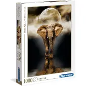 Clementoni 39326 - Panorama Puzzle - L'éléphant (1000 pièces) Puzzle