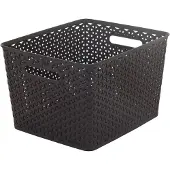 Curver Boîte de rangement RATTAN "Y" STYLE L marron 03612-210
