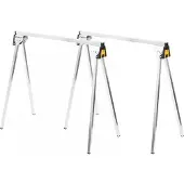 Stanley Tréteaux métal - - STST81337-1 - Pieds pliables - Supportent 340 kg - Barre métallique