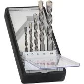 Bosch Robustline Concrete Set Cyl-5 4-8 Mm 5 Pieces Gris,Argenté