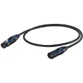 Proel Câble de microphone professionnel, 5m, noir (5 m, Câbles XLR)
