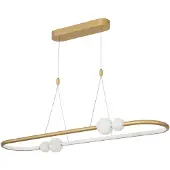 Lyora Suspension Celia Or avec ovale blanc