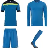Uhlsport Goalkeeper Offense 23 Short Sleeve Set Bleu S Homme