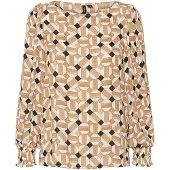 Vero Moda Ulja Long Sleeve Blouse Marron XS Femme