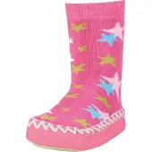 Playshoes Hüttenschuh Sterne (481118_18) Pink 23/26