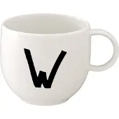 Villeroy & Boch Letters, Tasse, Blanc