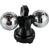 Music Twin Mirror Ball lamp LED (501114) (30 cm), Boule à facettes, Argent