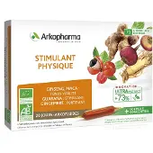 Arkopharma Arkofluides Stimulant Bio, Tonus & Vitalité 20 Ampoules