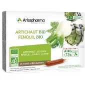 Arkopharma Arkofluides Artichaut Fenouil Bio 20 Ampoules