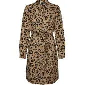 Vero Moda Isa Long Sleeve Dress Marron M Femme