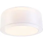 QAZQA Plafonnier moderne blanc 50 cm 3 lumières - Drum Duo