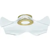 Nova Luce Siderno LED Plafonnier Ondulé Clair, Or