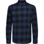 Only & Sons Chemise 'ONSGudmund' gentiane / noir