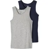 Name it Maillot de corps bleu / gris chiné