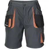 Terrax Short pour hommes taille 54 gris foncé/noir/orange 65 % PES / 35 % coton (54)