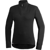 Woolpower Sous vêtement Woolpower Zip Turtleneck 200 Black-XL
