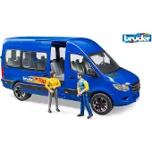Mercedes-benz 02670 - MB Sprinter Transfer avec chauffeur et passager - 1:16 Véhicule Autobus Transporteur Figurine de jouet bworld