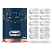 Gillette King : lames de rechange pour rasoir à double tranchant - paquet de 10 lames