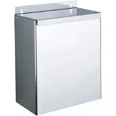Delabie poubelle rectangulaire W.-Mont. mD 13l inox hgl.