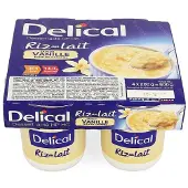 Delical Riz au Lait Vanille 4x200 g Purée