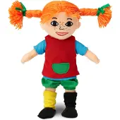 Peppi Pitkätossu Animaux en peluche 'Langstrumpf' bleu / jaune / vert / rouge