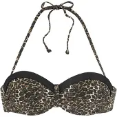 LASCANA Hauts de bikini beige / marron / noir