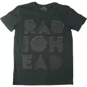 Radiohead Hommes, T-shirt, Debossed Note Pad, Noir, (M)
