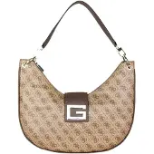 GUESS Brightside Femmes synthétique grand sac à bandoulière Hobo Lattee - TAILLE UNIQUE / Latte