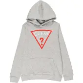 GUESS Sweat gris / rouge / blanc