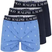 Ralph Lauren Boxers bleu / bleu marine / bleu clair / blanc