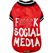 Croci Hondenjas Social Media Rood (45, Manteau pour chien)