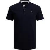 Jack & Jones T-Shirt 'JJEPaulos' bleu marine / blanc